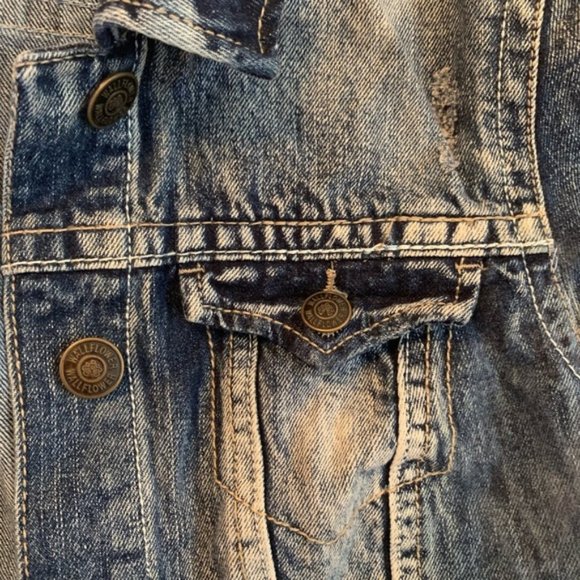 Jean Jacket Acid Wash Cropped S - Picture 4 of 7